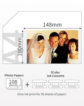 Amazon.co.jp: Canon Selphy CP1500用紙とインクの交換用
